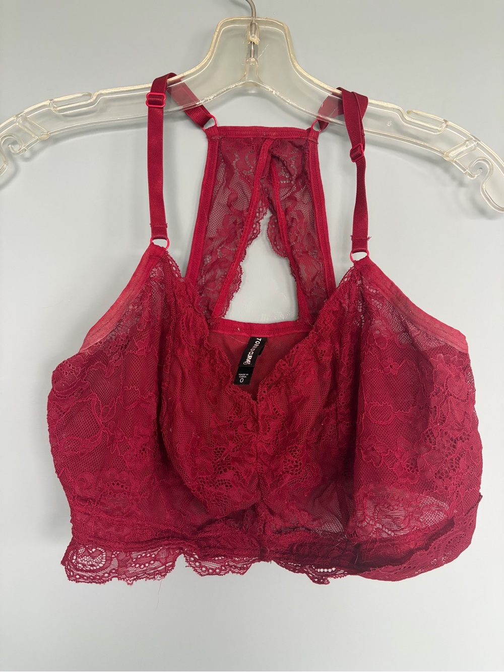 torrid Burgundy Lace Racerback Bralette